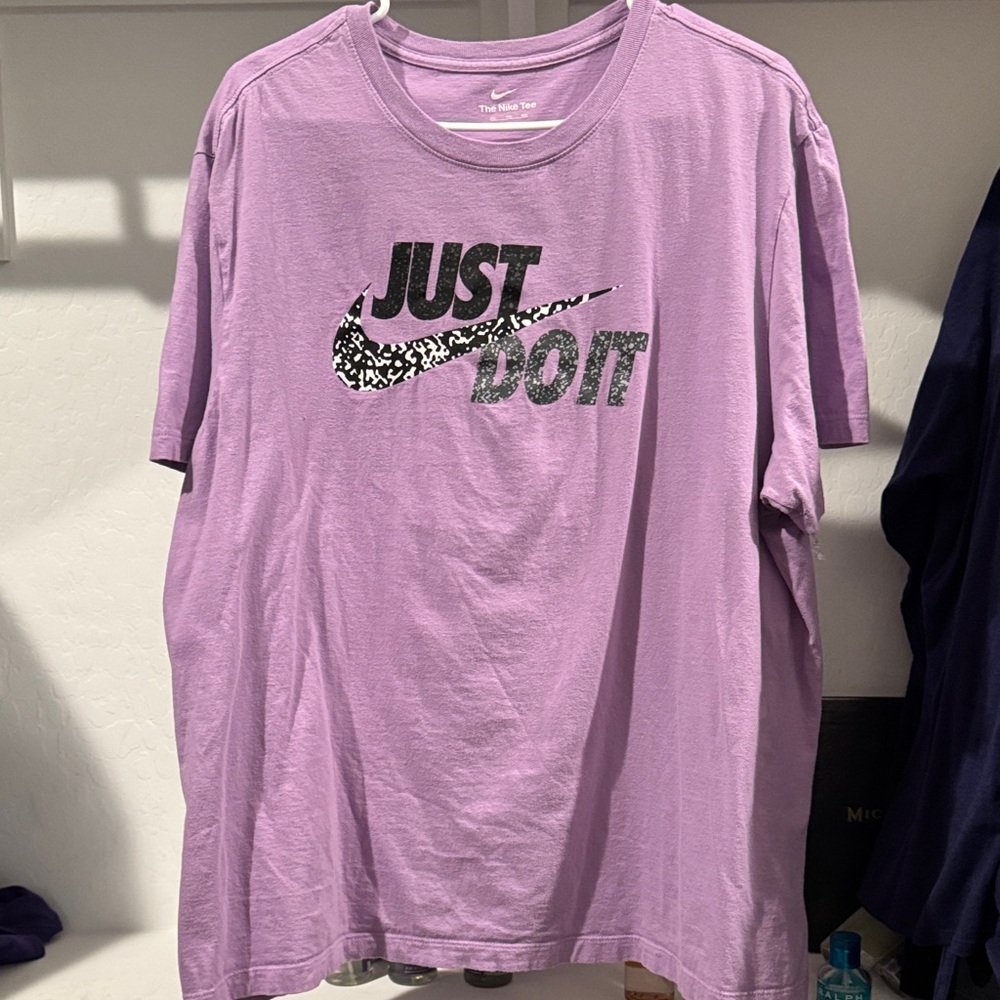 Nike Men's Lavender Just Do It Tee